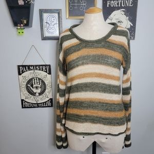 Harlow Small Knit Slouchy Striped Sweater